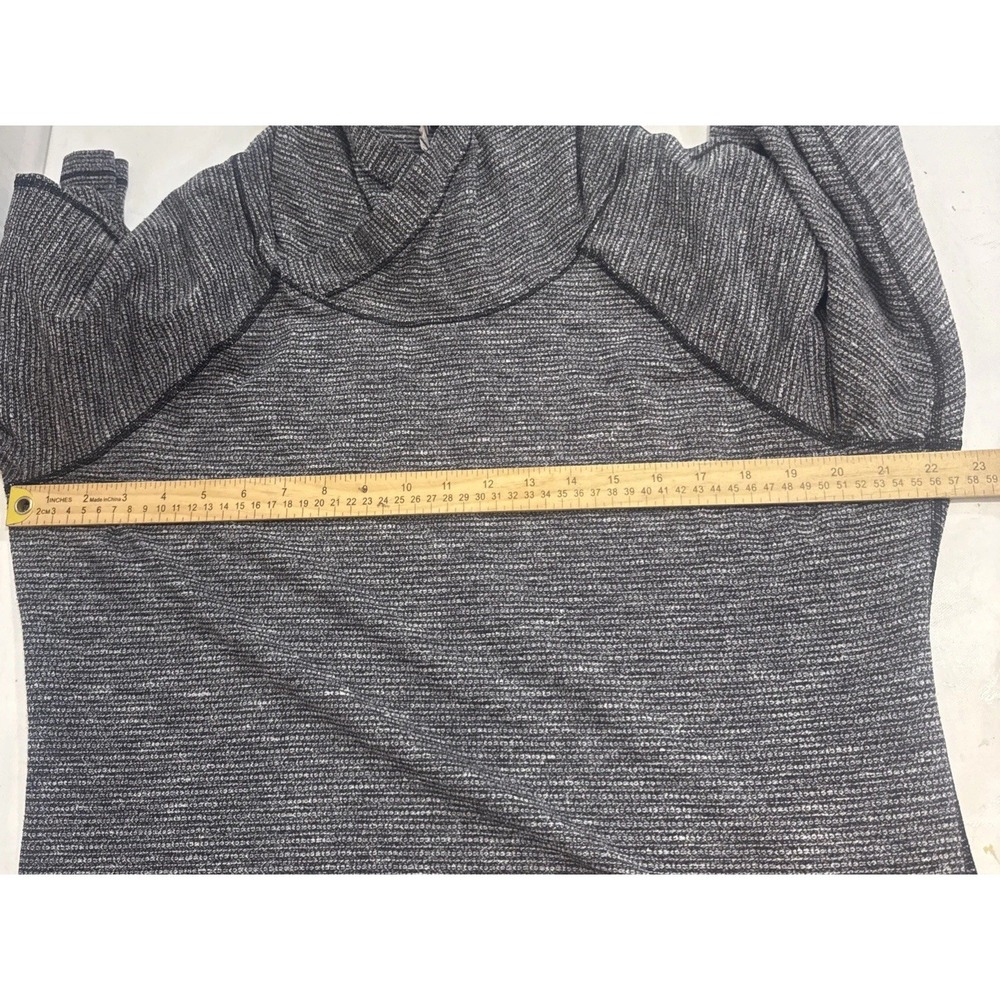Lululemon Healthy Heart Pullover Coco Pique Black White Rulu Women's Size 6 - Picture 6 of 12